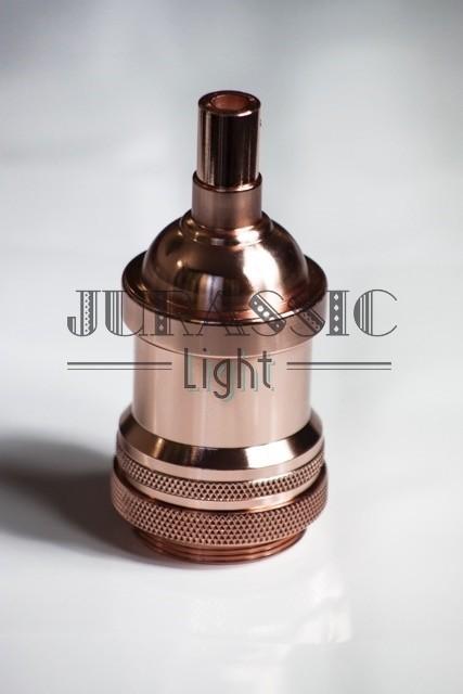 Douille métal vintage cuivre E27 - Jurassic-Light