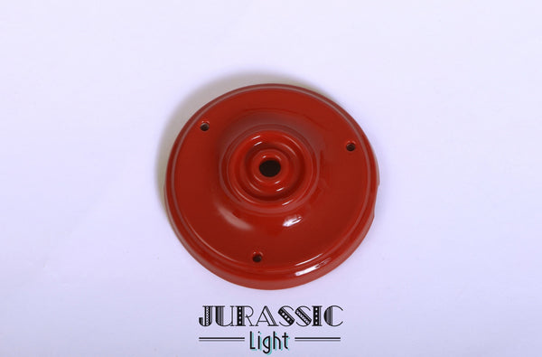 Rosace porcelaine rouge - Jurassic-Light
